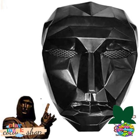 Mặt Nạ Thống Trị Boss - Phụ Kiện Trang Trí Halloween Chơi Squid Game - Dành Cho Fan Bộ Phim Kinh Điển Hàn Quốc
