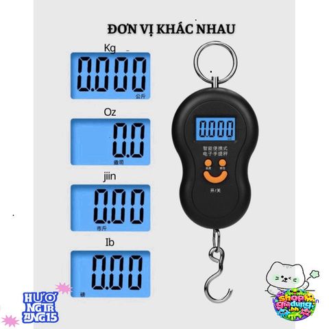Cân Điện Tử Cầm Tay Mini 50Kg Du Lịch - Cân Sức Khỏe Tiện Lợi Cho Bếp Nhà, Đi Chợ, Cân Thực Phẩm Chính Xác