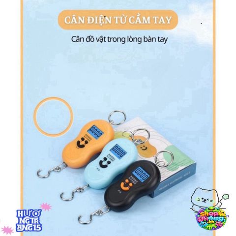 Cân Điện Tử Cầm Tay Mini 50Kg Du Lịch - Cân Sức Khỏe Tiện Lợi Cho Bếp Nhà, Đi Chợ, Cân Thực Phẩm Chính Xác