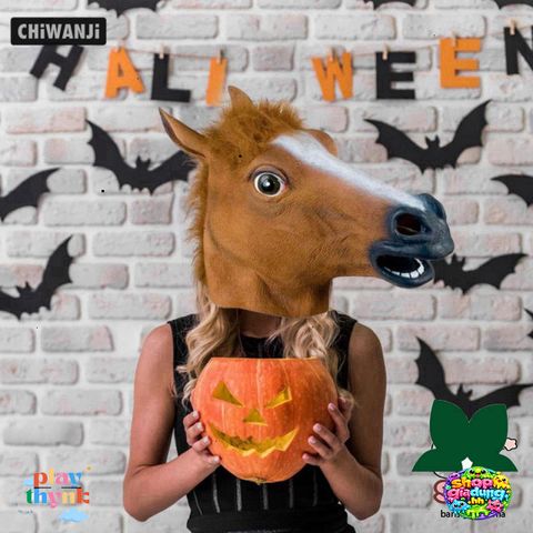 Mặt Nạ Ngựa Cao Su Hóa Trang - Đẹp Như Thật Cho Halloween, Tiệc Hóa Trang, Cosplay - Quà Tặng Độc Đáo Dành Cho Fan Game Nhập Vai