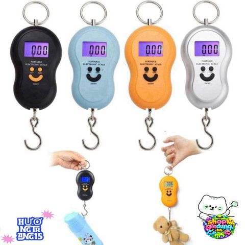 Cân Điện Tử Mini Cầm Tay Kèm Móc Dây Chống Nước 1kg - Cân Hành Lý Du Lịch Tiện Lợi, Chính Xác và Nhỏ Gọn