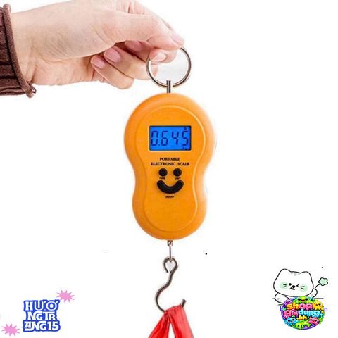 Cân Điện Tử Mini Cầm Tay Kèm Móc Dây Chống Nước 1kg - Cân Hành Lý Du Lịch Tiện Lợi, Chính Xác và Nhỏ Gọn