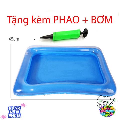 Phao Bơi An Toàn Cho Trẻ - Bộ Cát Động Lực Cao Cấp Siêu An Toàn Kèm Bơm và Khuôn Tạo Hình, Tương Tác Thú Vị Cho Bé