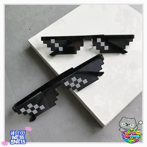 Kính Mosaics Disco Thug Life Xanh - Kính Sáng Màu Chống UV400 Cho Nam Nữ, Thời Trang Cá Tính, Phù Hợp Tiệc Tùng
