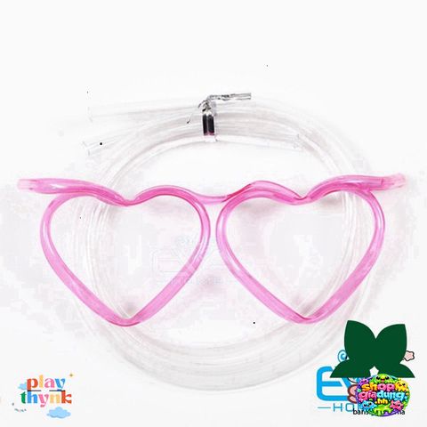 Ống Hút Mắt Kính Gọng Trái Tim Cute Độc Đáo M1429 - Phụ Kiện Thời Trang Vui Nhộn Cho Trẻ Em và Bữa Tiệc