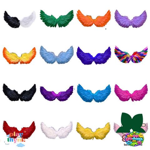Cánh Thiên Thần Lông Vũ Trắng - Phụ Kiện Thời Trang Halloween Đẹp Mắt cho Trẻ Em và Người Lớn - Thêm Nét Kỳ Diệu và Thanh Lịch