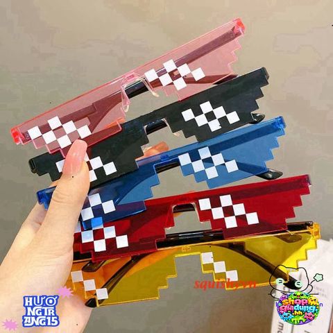 Kính Mắt Thug Life 6 Màu Cá Tính - Kính Chống UV Phong Cách Hài Hước Cho Nam, Thời Trang Du Lịch và Tiệc Tùng