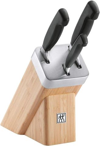 Bộ dao tự mài Zwilling Vierstene 4 món - Giới thiệu dao gọt, thái thịt, đầu bếp với công nghệ KIS - Tiện lợi, sắc bén cho nhà bếp.