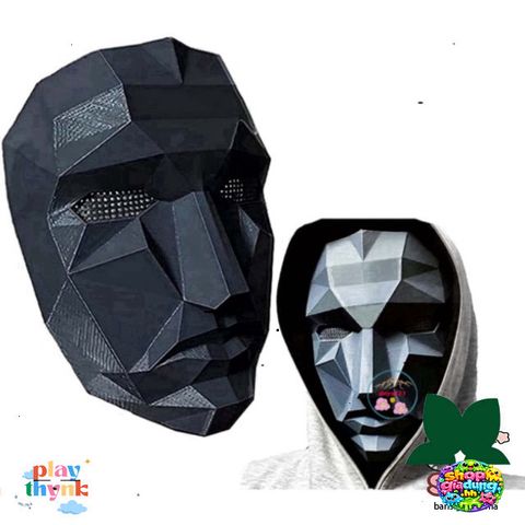 Mặt Nạ Squid Game Boss - Phụ Kiện Halloween Độc Đáo, Hóa Trang Đáng Nhớ, Đạo Cụ Cosplay Phim Kinh Điển
