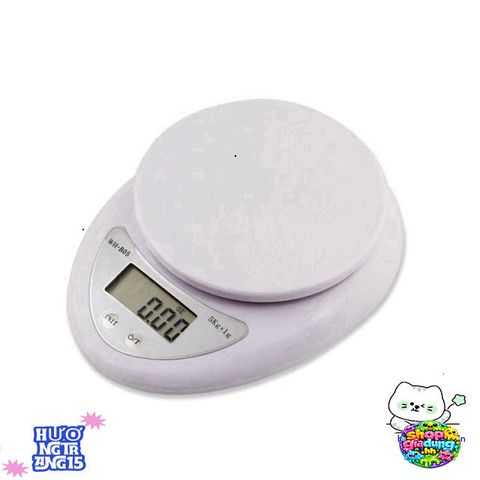 Cân Điện Tử Tròn B05 - Cân Sức Khỏe Chính Xác 5Kg, Thiết Kế Nhỏ Gọn, Phù Hợp Cho Bếp và Y Tế