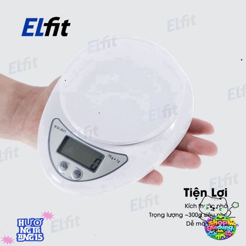 Cân Điện Tử Mini 5kg - Độ Chính Xác Cao, Màn Hình LCD Dễ Đọc, Thiết Bị Gọn Nhẹ Dễ Dàng Mang Theo