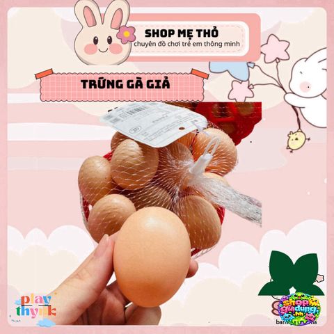 Trứng Gà Giả 25 Quả - Đồ Chơi Mô Phỏng Gà Mái Thú Vị Cho Gà Con - Thiết Bị Dạy Học & Trang Trí Phục Sinh