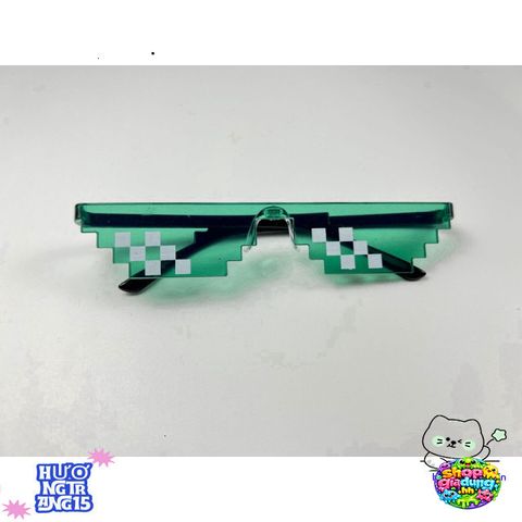 Kính Mắt Thug Life 6 Chấm Nhiều Màu - Phụ Kiện Thời Trang Siêu Ngầu Dành Cho Gamer, Độc Đáo Như Minecraft