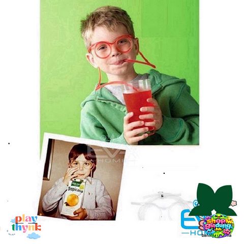 Ống Hút Kính Ngộ Nghĩnh M3552 - Combo 2 Ống Hút Vui Nhộn, Thiết Kế Độc Đáo Cho Trẻ Em và Người Lớn
