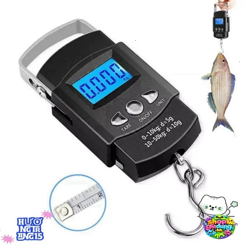 Cân Điện Tử Cầm Tay LCD 10g-50kg - Đo Lường Chính Xác, Nhỏ Gọn, Chuyển Đổi Đơn Vị 4 Chế Độ, Phù Hợp Mọi Túi Xách