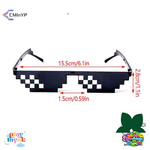Kính Râm Pixel Retro Thời Trang Trung Tính - Thiết Kế Khảm Độc Đáo Cho Nam Nữ, Bảo Vệ Mắt Tốt Nhất