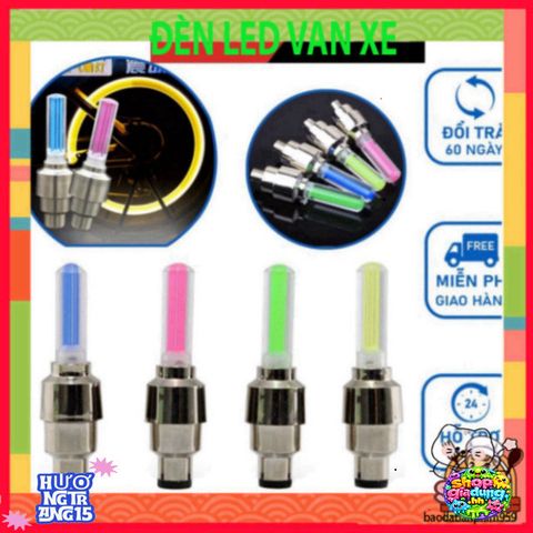 Đèn LED Gắn Van Xe Máy DV001 - Đèn Trang Trí Phát Sáng Tự Động Cho Xe Đạp và Xe Máy - An Toàn và Thời Trang