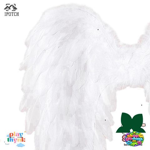Cánh Thiên Thần Lông Vũ 3D - Phụ Kiện Cosplay Halloween Thời Trang, Dây Đeo Co Giãn Cho Tiệc Hóa Trang, Đạo Cụ Biểu Diễn