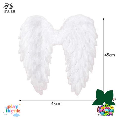 Cánh Thiên Thần Lông Vũ 3D - Phụ Kiện Cosplay Halloween Thời Trang, Dây Đeo Co Giãn Cho Tiệc Hóa Trang, Đạo Cụ Biểu Diễn