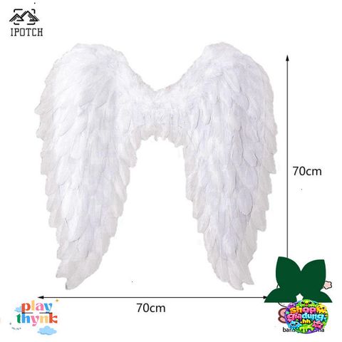Cánh Thiên Thần Lông Vũ 3D - Phụ Kiện Cosplay Halloween Thời Trang, Dây Đeo Co Giãn Cho Tiệc Hóa Trang, Đạo Cụ Biểu Diễn