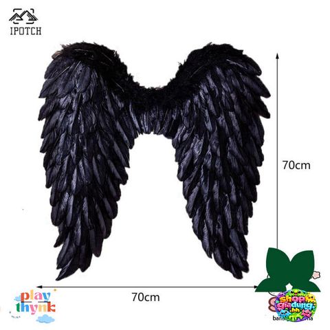 Cánh Thiên Thần Lông Vũ 3D - Phụ Kiện Cosplay Halloween Thời Trang, Dây Đeo Co Giãn Cho Tiệc Hóa Trang, Đạo Cụ Biểu Diễn