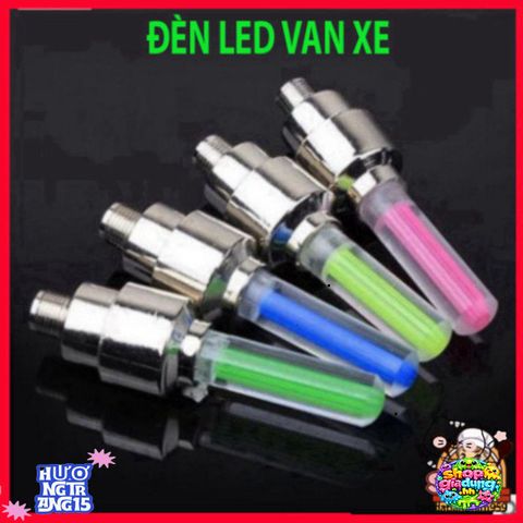 Đèn LED Gắn Chân Van Xe Đạp Chống Nước - Bộ 2 Chiếc An Toàn và Tiện Ích Cho Đi Đêm, Đèn Cảnh Báo Gọn Nhẹ