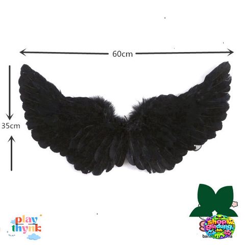 Cánh Thiên Thần Đen Trắng Cosplay - Phụ Kiện Hóa Trang Ác Quỷ Độc Đáo Cho Người Lớn Trẻ Em, Chất Liệu Lông Giả