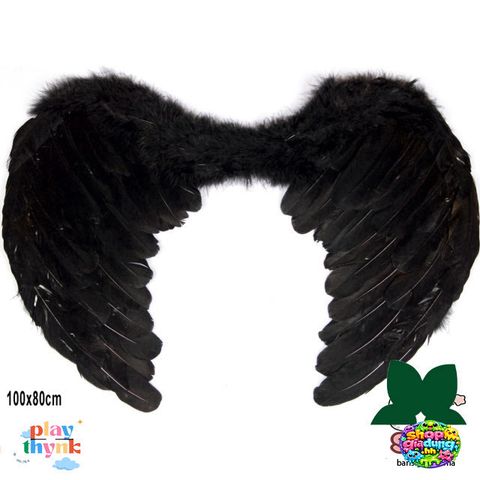 Cánh Thiên Thần Đen Trắng Cosplay - Phụ Kiện Hóa Trang Ác Quỷ Độc Đáo Cho Người Lớn Trẻ Em, Chất Liệu Lông Giả