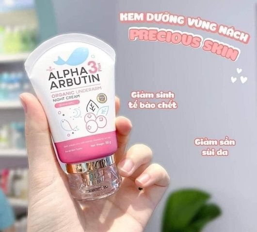 Kem Dưỡng Vùng Nách Alpha Arbutin Cao Cấp - Giúp Sạch Thâm, Trắng Da, Cung Cấp Độ Ẩm Cho Làn Da Mịn Màng