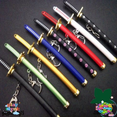 Móc Khóa Kiếm Katana Zoro One Piece 16cm - Phụ Kiện Anime Độc Đáo Hợp Kim Không Gỉ, Quà Tặng Sinh Nhật Sưu Tập