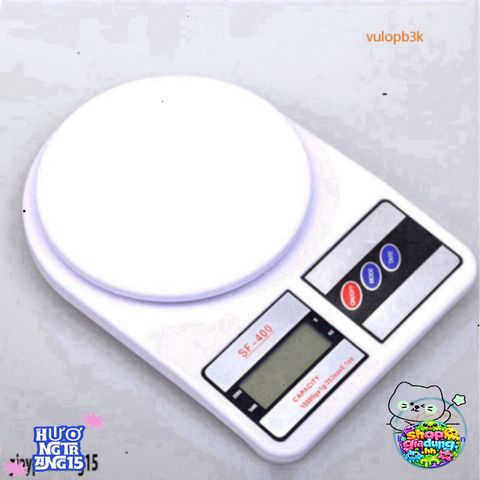 Cân Điện Tử Mini FS-400 Chính Xác 10kg/1gr - Cân Nhà Bếp Màn Hình LCD Sang Trọng, Tặng Pin AAA, Tiện Lợi Cho Nấu Nướng