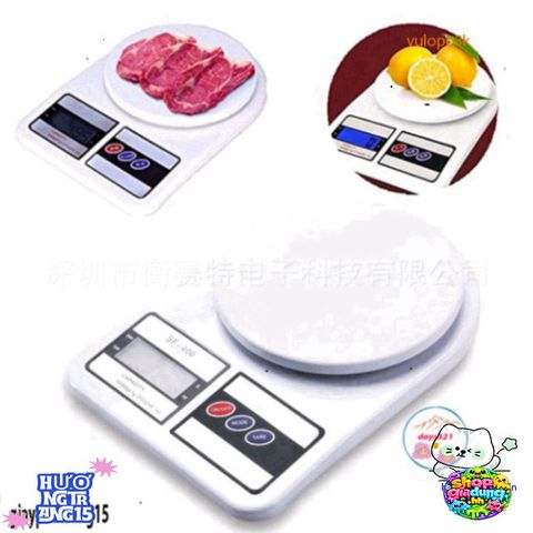 Cân Điện Tử Mini FS-400 Chính Xác 10kg/1gr - Cân Nhà Bếp Màn Hình LCD Sang Trọng, Tặng Pin AAA, Tiện Lợi Cho Nấu Nướng