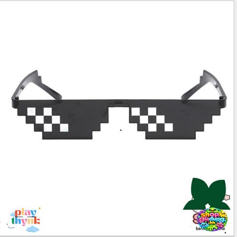 Kính Mắt Thug Life 6 Chấm Đa Màu - Phụ Kiện Siêu Ngầu Cho Game Thủ - Tinh Thần Minecraft Thời Thượng