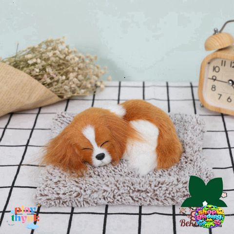 Thú Bông Cún Đôi Mẹ Vàng Nhạt - Khử Mùi Than Hoạt Tính 99% Giống Thật - Đồ Chơi Trang Trí Ô Tô Dễ Thương