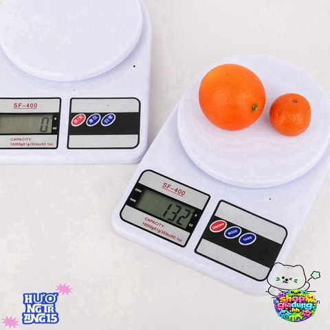 Cân Điện Tử SF-400 Đo Trọng Lượng 10kg với Độ Chính Xác 1g - Cân Nguyên Liệu Làm Bánh và Yến Chuyên Dụng