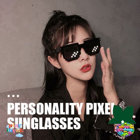 Kính Mắt Thug Life 6 Chấm Độc Đáo Nhiều Màu Sắc - Kính Thời Trang Chống UV400, Phong Cách Hài Hước, Tiệc Tùng & Du Lịch