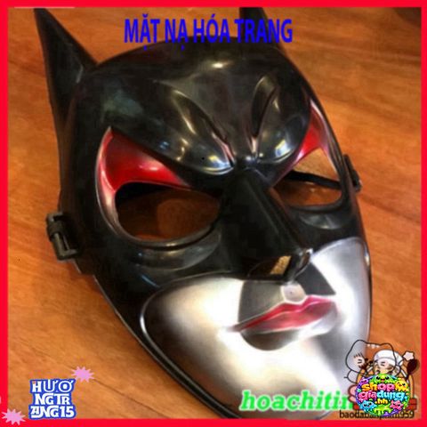Mặt Nạ Batman Cosplay - Phụ Kiện Halloween Đen Huyền Bí Cho Tiệc Hóa Trang Siêu Anh Hùng