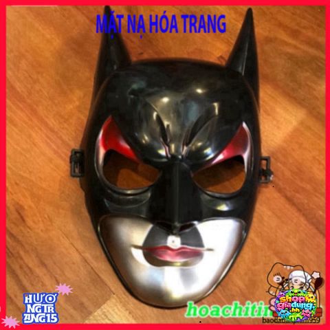 Mặt Nạ Batman Cosplay - Phụ Kiện Halloween Đen Huyền Bí Cho Tiệc Hóa Trang Siêu Anh Hùng
