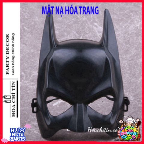Mặt Nạ Batman Cosplay - Phụ Kiện Halloween Đen Huyền Bí Cho Tiệc Hóa Trang Siêu Anh Hùng