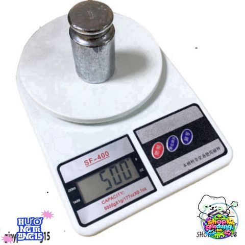 Cân Điện Tử Mini FS-400 10kg/1gr - Màn Hình LCD Sáng và Pin Tặng Kèm, Cân Nhà Bếp Chính Hãng, Sang Trọng, Đẹp Mắt