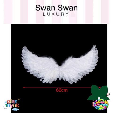 Cánh Thiên Thần Trắng Dành Cho Trẻ Em - Áo Dây Đeo Bền Cho Tiệc Giáng Sinh, Halloween, Hóa Trang, Đạo Cụ, Nhẹ Và Thoải Mái