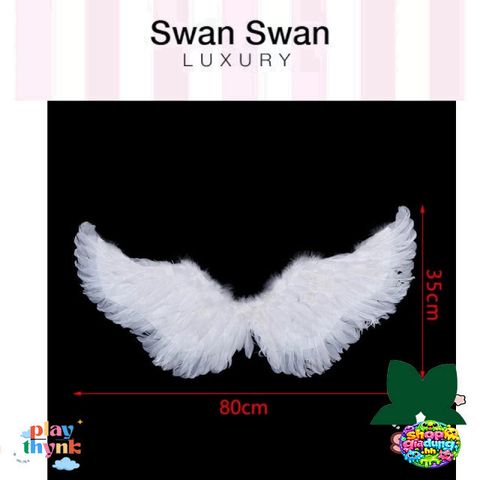 Cánh Thiên Thần Trắng Dành Cho Trẻ Em - Áo Dây Đeo Bền Cho Tiệc Giáng Sinh, Halloween, Hóa Trang, Đạo Cụ, Nhẹ Và Thoải Mái