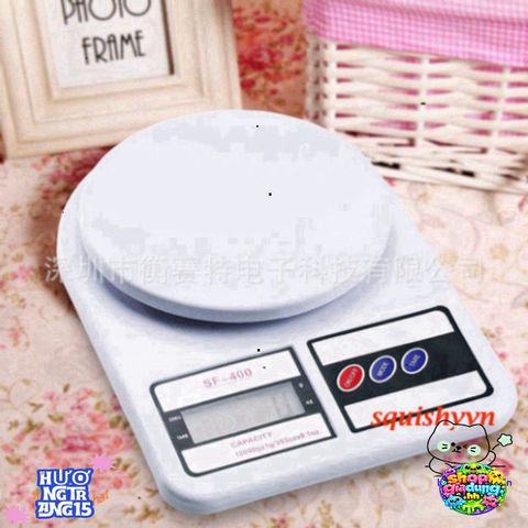 Cân Điện Tử Mini FS-400 10kg/1g - Cân Sức Khỏe LCD Sang Trọng Bảo Hành 1 Năm với Pin Miễn Phí