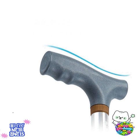 Gậy Hỗ Trợ Đi Lại 4 Chân Điều Chỉnh Chiều Cao - An Toàn Cho Người Già & Người Khuyết Tật, Chất Liệu Inox Bền Bỉ
