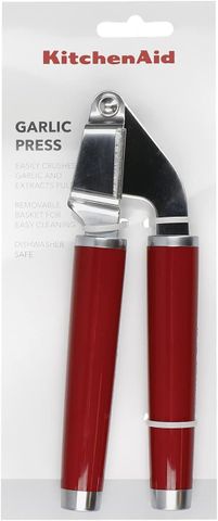 Dụng cụ ép tỏi KitchenAid KAG132OHERE - Thép không gỉ, thiết kế ergonomic, màu đỏ, an toàn không BPA cho bếp tiện lợi