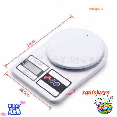 Cân Điện Tử Mini FS-400 - Đo Chính Xác 10kg/1g với Màn Hình LCD Sáng, Thiết Kế Sang Trọng và Bảo Hành 1 Năm