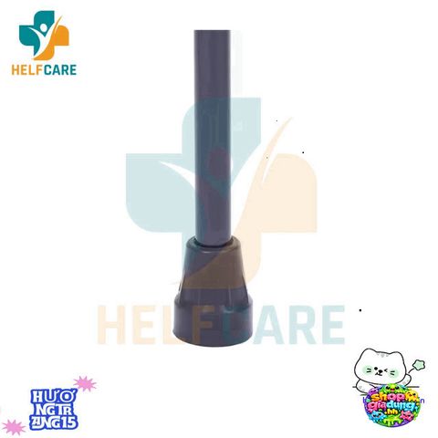 Gậy chống chân HelpCare 1 chân - Gậy batoong điều chỉnh chiều cao hỗ trợ đi lại cho người già, nhẹ bền, chống trượt