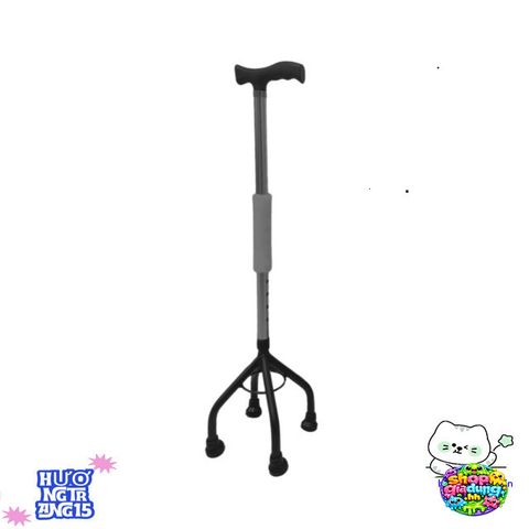 Gậy Tập Đi 4 Chân Lucass B932 Chính Hãng - Hỗ Trợ Người Già, Người Ốm, Điều Chỉnh Chiều Cao, An Toàn & Dễ Sử Dụng