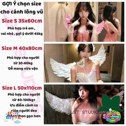 Cánh Thiên Nga Lông Vũ Đa Màu - Phụ Kiện Chụp Ảnh Thời Trang Nữ, Phong Cách Hợp Mốt, Quà Tặng Độc Đáo