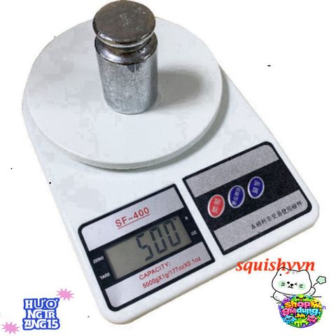 Cân Điện Tử Mini FS-400 10kg/1gr - Màn Hình LCD Sáng, Sang Trọng, Bảo Hành 1 Năm, Phù Hợp Đo Lường Nhà Bếp
